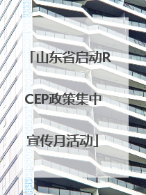 山东省启动RCEP政策集中宣传月活动