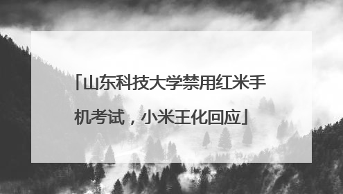 山东科技大学禁用红米手机考试，小米王化回应