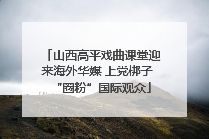山西高平戏曲课堂迎来海外华媒 上党梆子“圈粉”国际观众