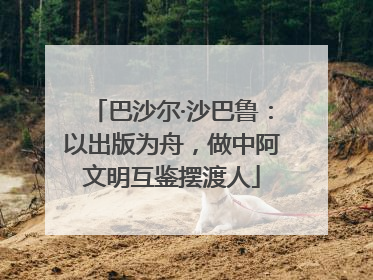 巴沙尔·沙巴鲁：以出版为舟，做中阿文明互鉴摆渡人