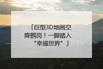 巨型3D地画空降鹤岗！一脚踏入“幸福世界”