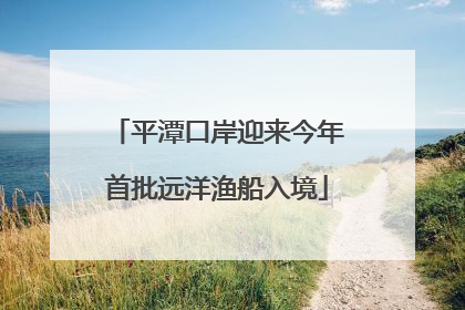 平潭口岸迎来今年首批远洋渔船入境