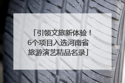 引领文旅新体验！6个项目入选河南省旅游演艺精品名录