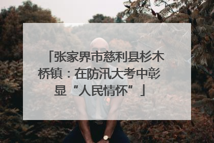 张家界市慈利县杉木桥镇：在防汛大考中彰显“人民情怀”