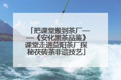 把课堂搬到茶厂——《安化黑茶品鉴》课堂走进益阳茶厂探秘茯砖茶非遗技艺