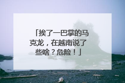挨了一巴掌的马克龙，在越南说了些啥？危险！