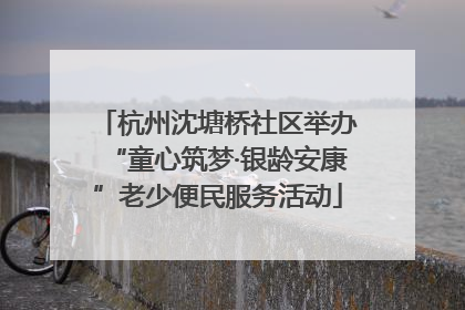 杭州沈塘桥社区举办“童心筑梦·银龄安康”老少便民服务活动