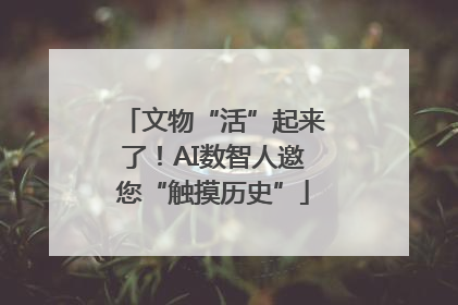 文物“活”起来了！AI数智人邀您“触摸历史”