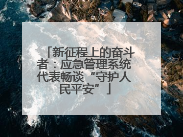 新征程上的奋斗者：应急管理系统代表畅谈“守护人民平安”