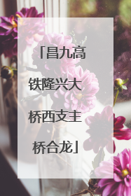 昌九高铁隆兴大桥西支主桥合龙