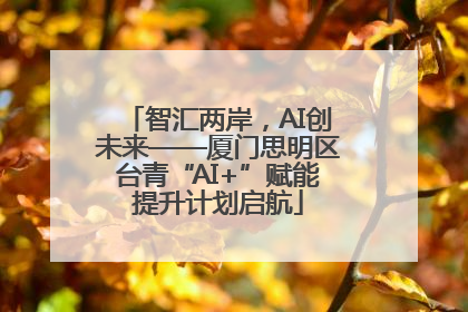 智汇两岸，AI创未来——厦门思明区台青“AI+”赋能提升计划启航