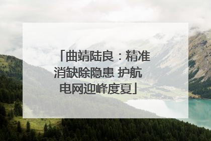 曲靖陆良：精准消缺除隐患 护航电网迎峰度夏