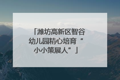 潍坊高新区智谷幼儿园精心培育“小小策展人”