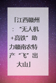 江西赣州：“无人机+高铁”助力赣南农特产“飞”出大山