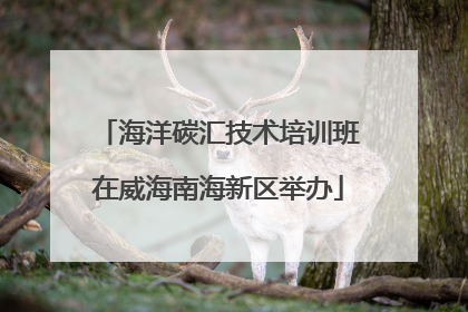 海洋碳汇技术培训班在威海南海新区举办
