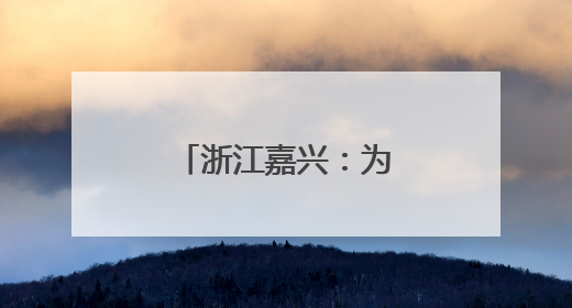 浙江嘉兴：为灵活就业群体提供精准服务