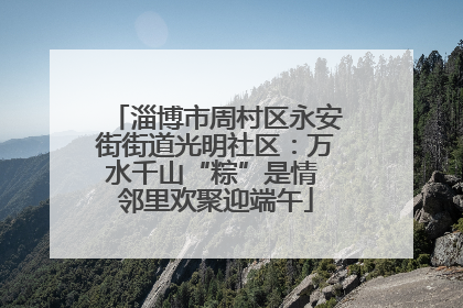 淄博市周村区永安街街道光明社区：万水千山“粽”是情 邻里欢聚迎端午