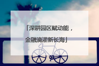 深耕园区赋动能，金融滴灌新长海