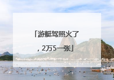 游艇驾照火了，2万5一张