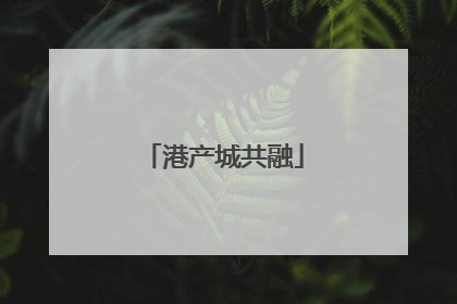 港产城共融