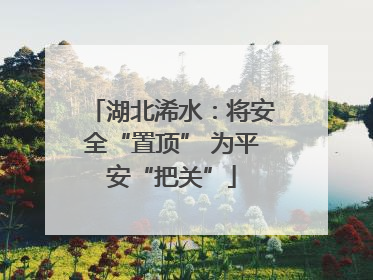 湖北浠水：将安全“置顶” 为平安“把关”