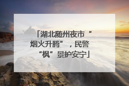 湖北随州夜市“烟火升腾”，民警“枫”景护安宁