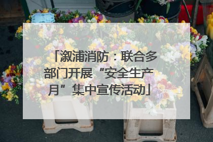 溆浦消防：联合多部门开展“安全生产月”集中宣传活动