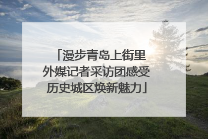 漫步青岛上街里 外媒记者采访团感受历史城区焕新魅力