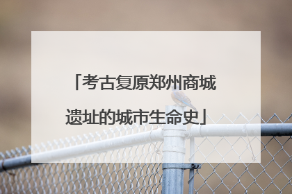 考古复原郑州商城遗址的城市生命史