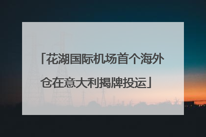 花湖国际机场首个海外仓在意大利揭牌投运