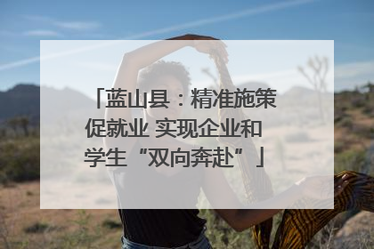 蓝山县：精准施策促就业 实现企业和学生“双向奔赴”