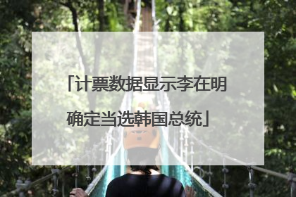 计票数据显示李在明确定当选韩国总统