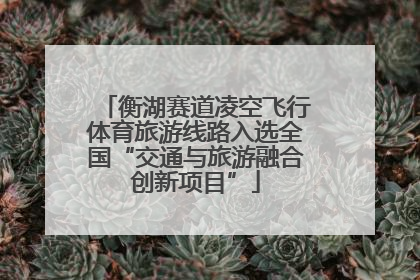 衡湖赛道凌空飞行体育旅游线路入选全国“交通与旅游融合创新项目”