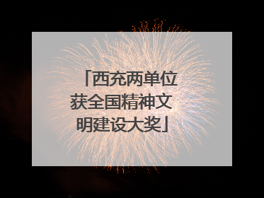 西充两单位获全国精神文明建设大奖