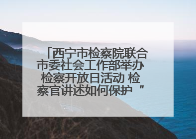 西宁市检察院联合市委社会工作部举办检察开放日活动 检察官讲述如何保护“少年的你”