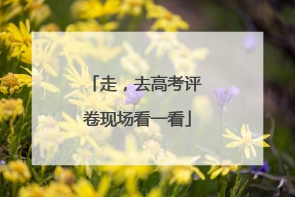 走，去高考评卷现场看一看