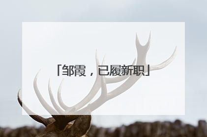 邹霞，已履新职