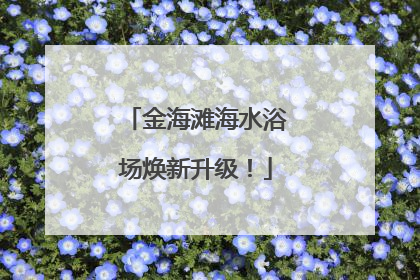 金海滩海水浴场焕新升级！