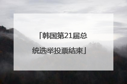 韩国第21届总统选举投票结束