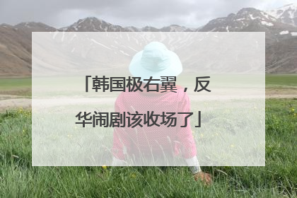 韩国极右翼，反华闹剧该收场了