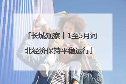 长城观察丨1至5月河北经济保持平稳运行