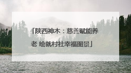 陕西神木：慈善赋能养老 绘就村社幸福图景