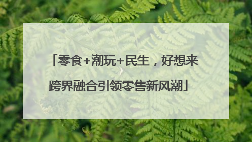 零食+潮玩+民生，好想来跨界融合引领零售新风潮