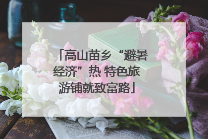 高山苗乡“避暑经济”热 特色旅游铺就致富路