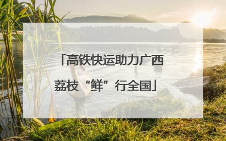 高铁快运助力广西荔枝“鲜”行全国