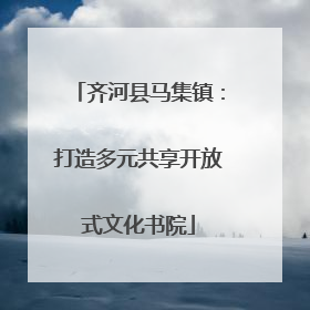 齐河县马集镇：打造多元共享开放式文化书院
