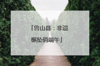 鲁山县：非遗槲坠俏端午