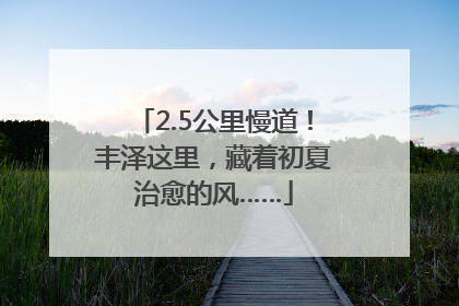 2.5公里慢道！丰泽这里，藏着初夏治愈的风……