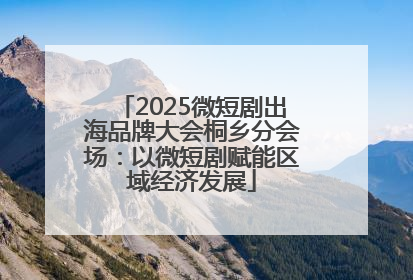 2025微短剧出海品牌大会桐乡分会场：以微短剧赋能区域经济发展