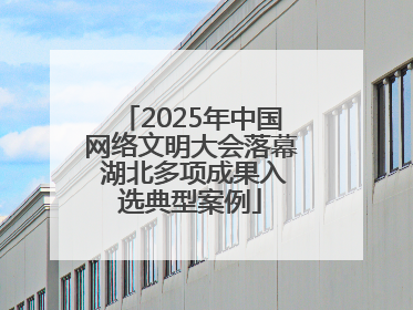 2025年中国网络文明大会落幕 湖北多项成果入选典型案例